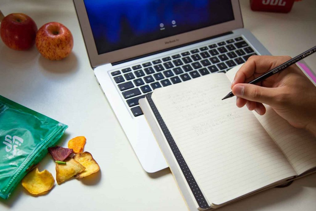metodos de organização com internet e caderno