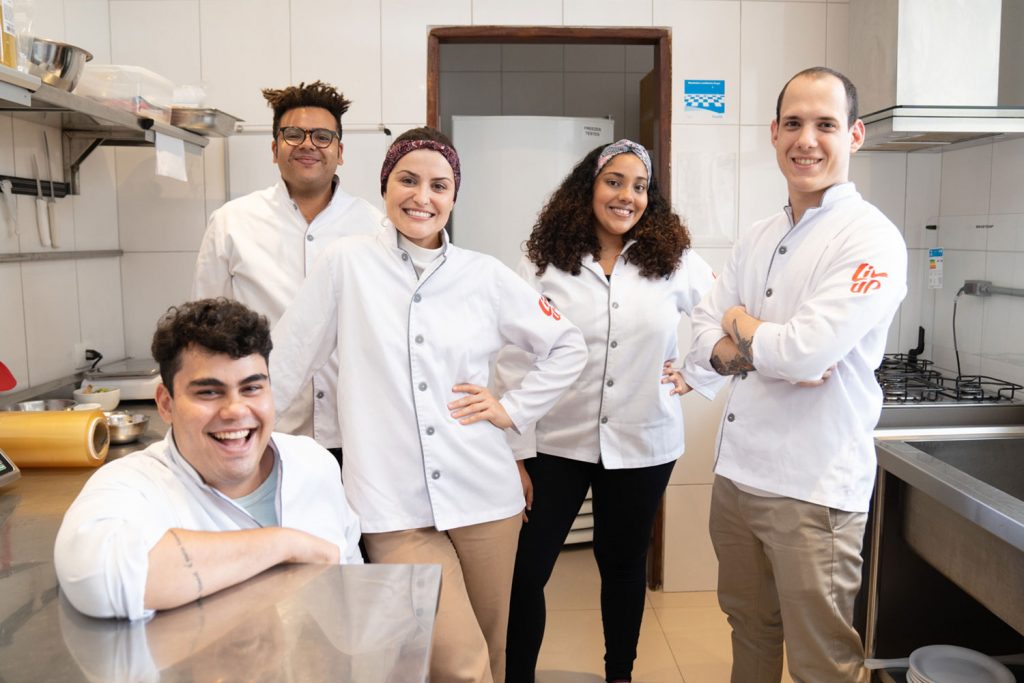 chefs da equipe de portfólio da liv up