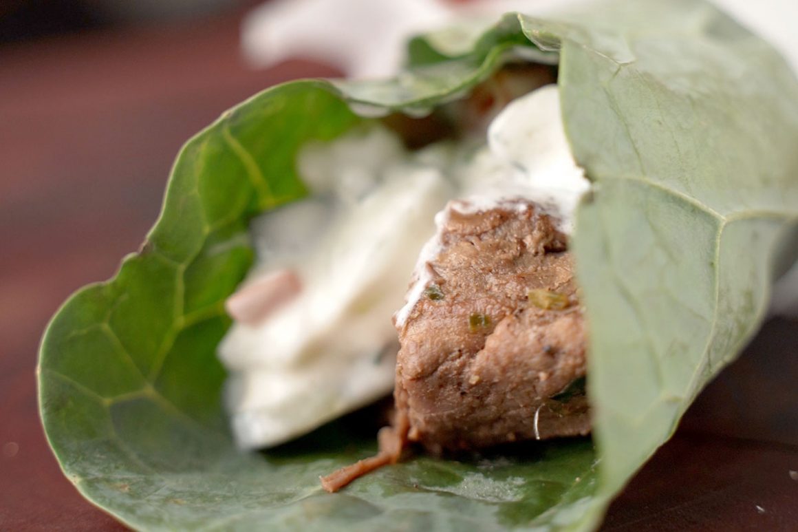wrap de filé mignon na couve