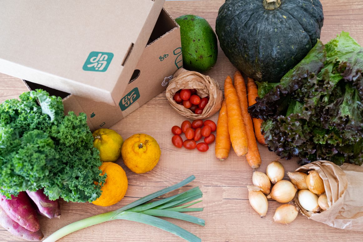 cesta de alimentos com baixa caloria